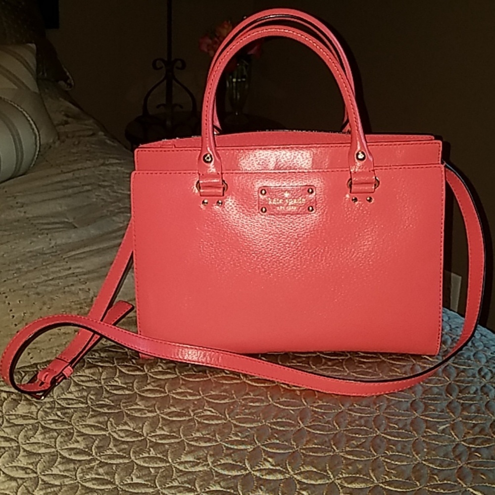 Kate Spade Durham Wellesley Satchel in Flamingo